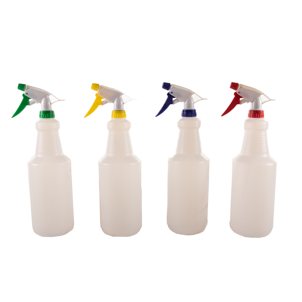 32-Ounce Assorted Plastic Spray Bottles (4-Pack) from Columbia Safety